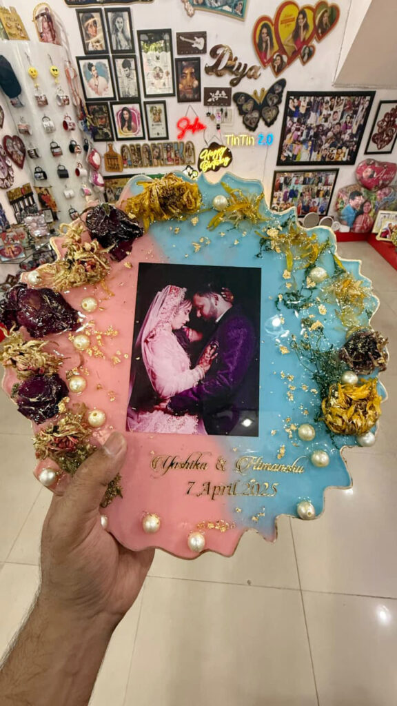 Varmala preservation in Uttam Nagar, Delhi , Wedding Garland flower Resin Art near me